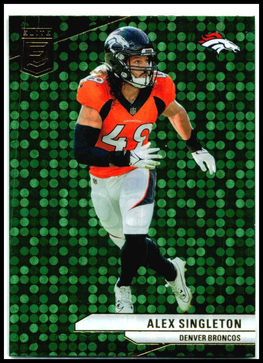 2024 Donruss Elite Green Disco #79 Alex Singleton Denver Broncos