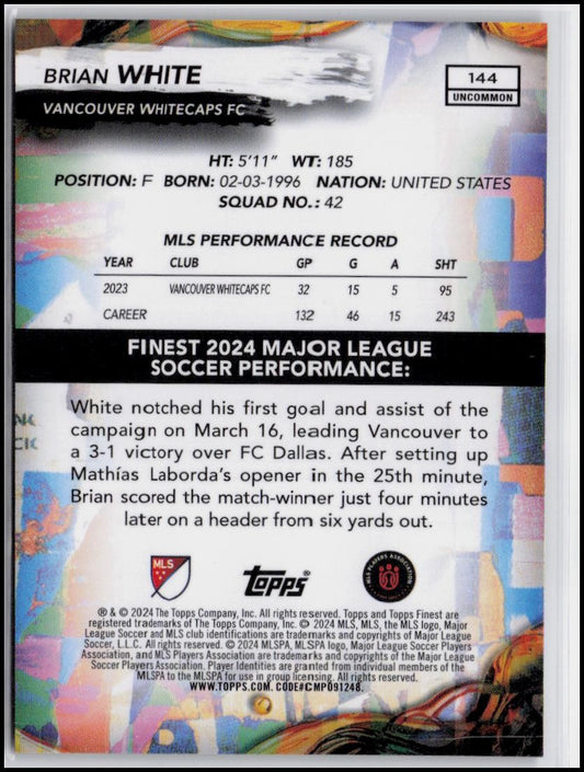 2024 Finest MLS #144 Brian White