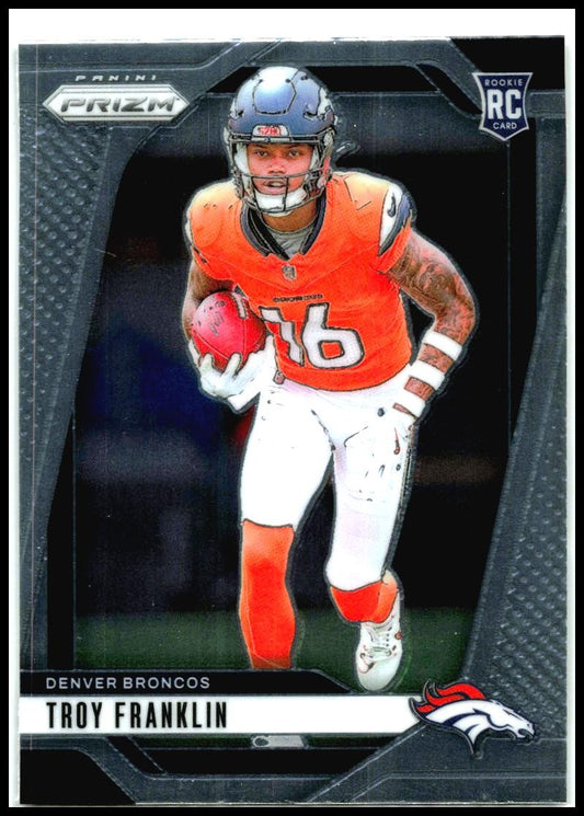 2024 Panini Prizm #393 Troy Franklin Rookie Denver Broncos