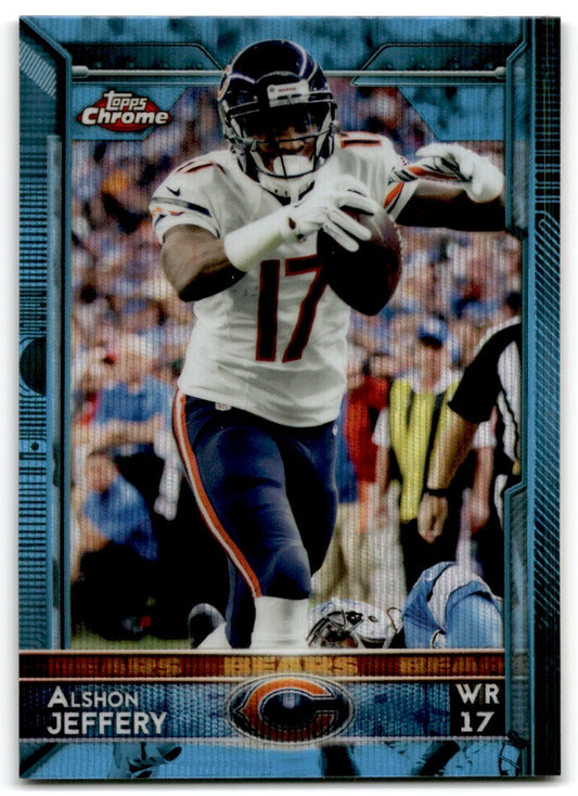 2015 Topps Chrome Blue Wave Refractor Alshon Jeffery Chicago Bears #41