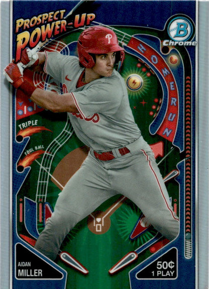 2024 Bowman Prospect Power-Up #PP-18 Aidan Miller Philadelphia Phillies