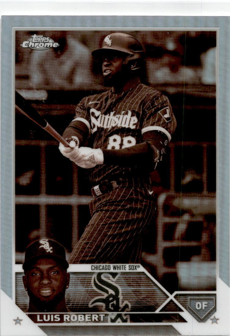 2023 Topps Chrome Sepia Refractor #125 Luis Robert Chicago White Sox.