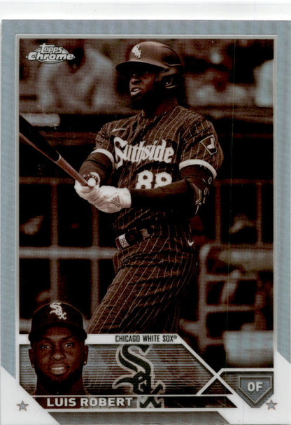 2023 Topps Chrome Sepia Refractor #125 Luis Robert Chicago White Sox.