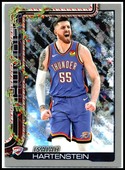 2025-26 Topps Holiday Glitter Holiday #H95 Isaiah Hartenstein Thunder