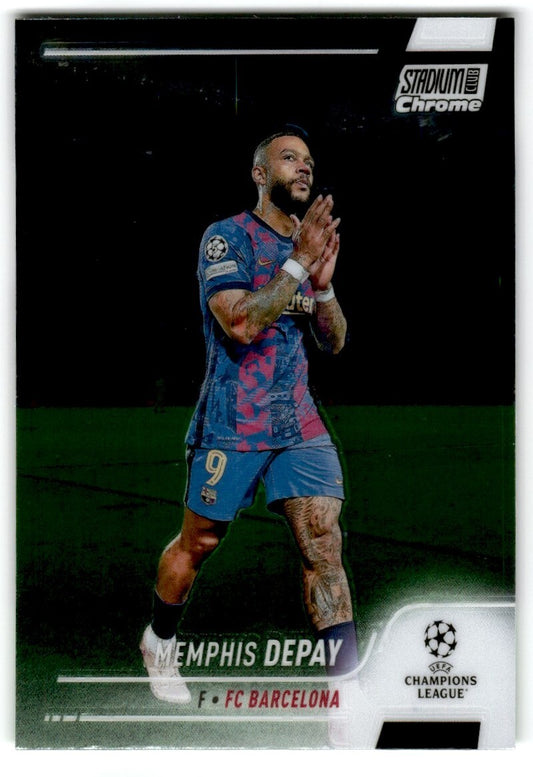 2022 Topps Stadium Club Chrome UCL Memphis Depay FC Barcelona #60