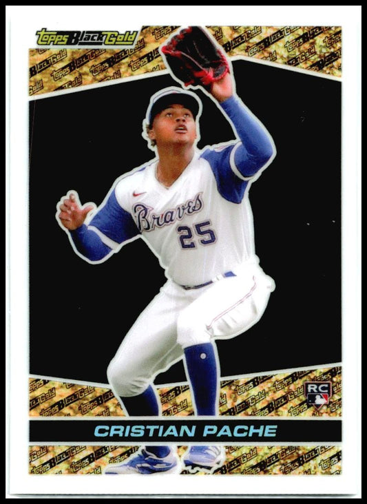 2021 Topps Chrome Update Topps Black Gold #BGC-29 Cristian Pache Atlanta Braves