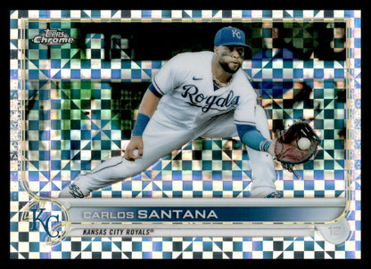 2022 Topps Chrome  X-Fractor #143 Carlos Santana