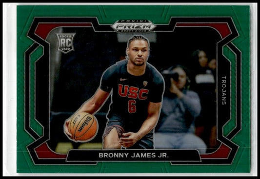 2024 Panini Prizm Draft Picks Prizms Green #86b Bronny James Jr. USC Trojans