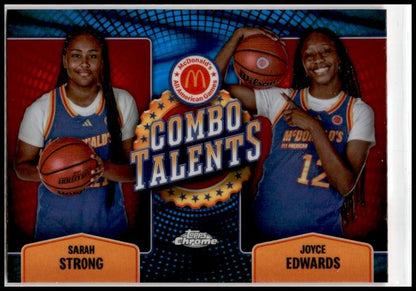 2024 Topps Chrome McDonald's Como Talents Blue RayWave # Strong / Edwards