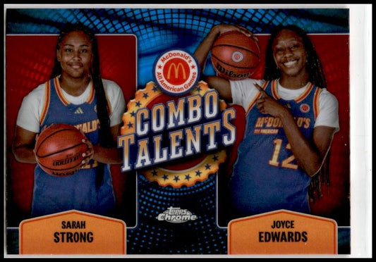 2024 Topps Chrome McDonald's Como Talents Blue RayWave # Strong / Edwards
