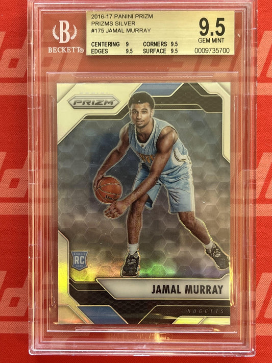 2016-17 Panini Prizm Silver #175 Jamal Murray Rookie Nuggets BSG 9.5 Gem Mint