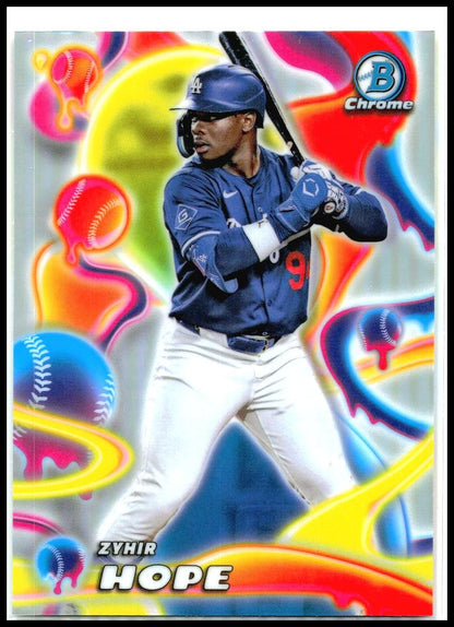 2025 Bowman Chrome Melt Mashers #MM-23 Zyhir Hope Los Angeles Dodgers
