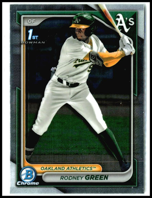 2024 Bowman Draft Chrome #BDC-187 Rodney Green Oakland Athletics