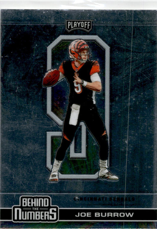 2020 Panini Playoff Behind the Numbers #BTN-24 Joe Burrow Cincinnati Bengals