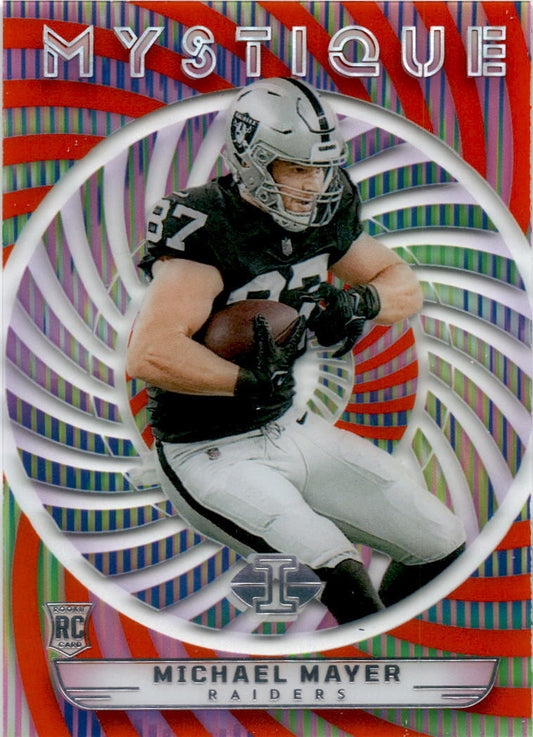 2023 Panini Illusions Orange Mystique #25 Michael Mayer Las Vegas Raiders
