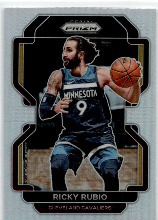 2021-22 Panini Prizm silver #96 Ricky Rubio Minnesota Timberwolves