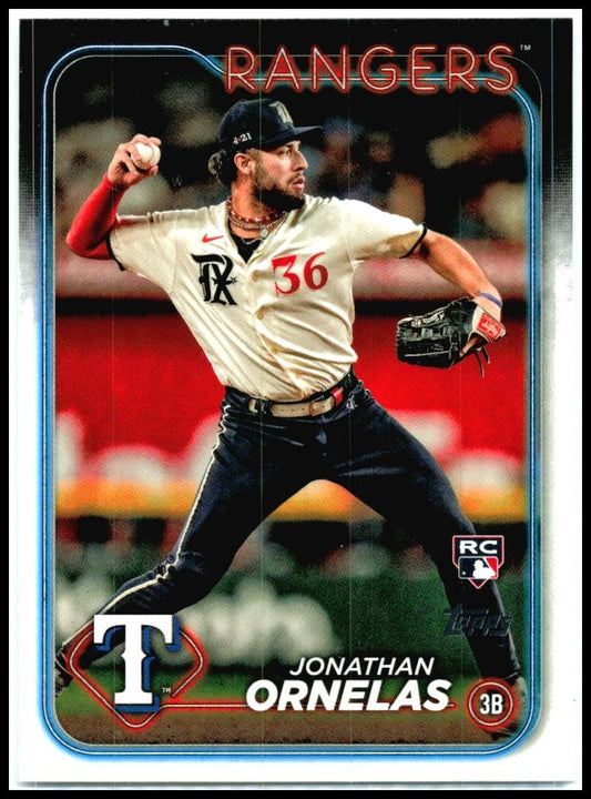 2024 Topps #575 Jonathan Ornelas Rookie Texas Rangers
