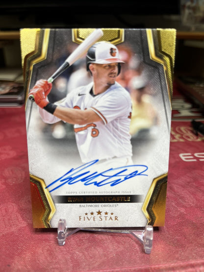 2024 Ryan Mountcastle Topps Five Star Baseball On-Card Auto #FSA-RMO Orioles