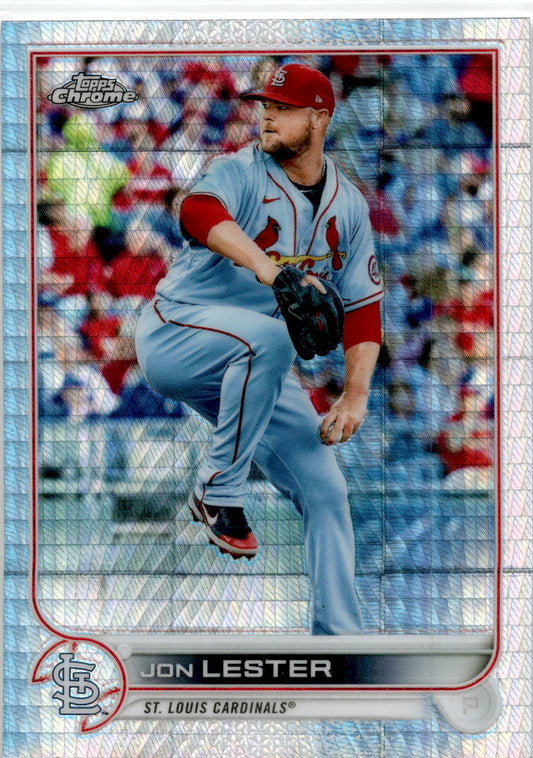 2022 Topps Chrome Prism Refractor #187 Jon Lester St. Louis Cardinals
