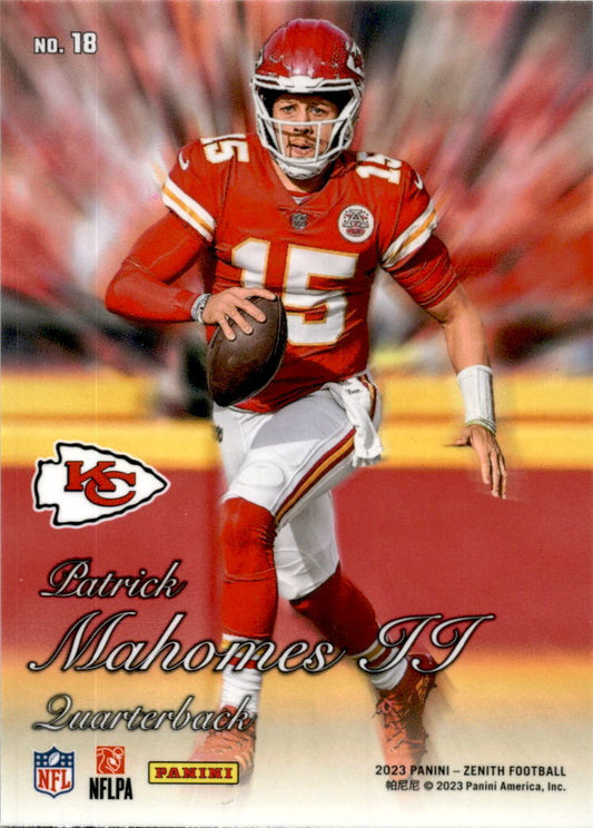 2023 Panini Zenith #18 Patrick Mahomes II 1994 Pacific Blue