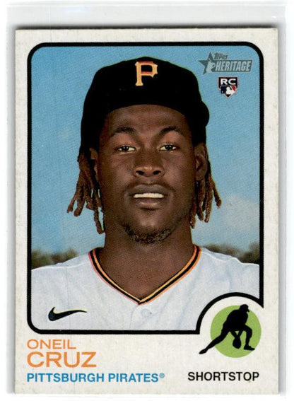 2022 Topps Heritage #157 Oneil Cruz Pittsburgh Pirates