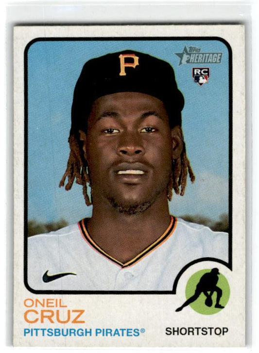 2022 Topps Heritage #157 Oneil Cruz Pittsburgh Pirates