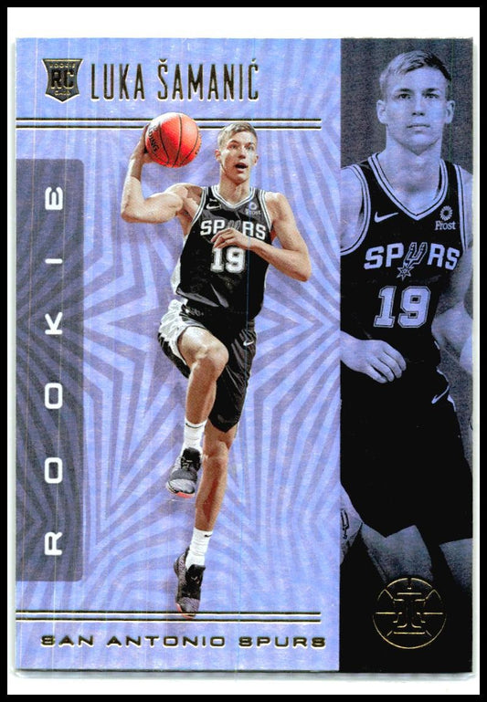 2019-20 Panini Illusions #177 Luka Samanic Rookie San Antonio Spurs