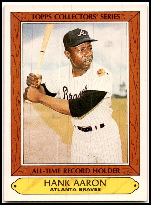 1985 Topps Woolworth All Time Record Holders #1 Hank Aaron Atlanta Braves