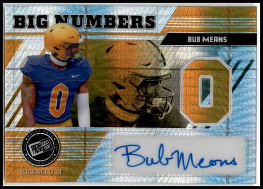 2024 Press Pass Premium Big Numbers Gold #BN-BM1 Bub Means
