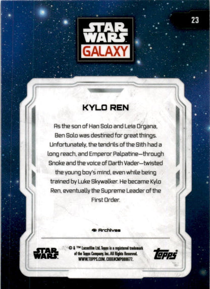 2024 Topps Star Wars Glaxay 23 Kylo Ren