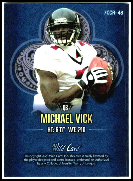 2023 wild card 7 card studs 7ccr-48 michael vick /3 #