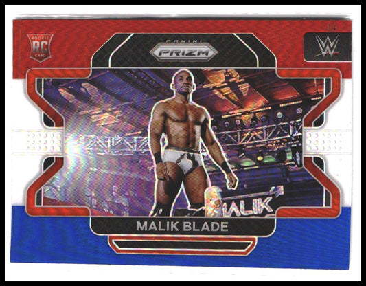 Malik Blade #94 2022 Panini Prizm WWE Red, White and Blue Rookie RC
