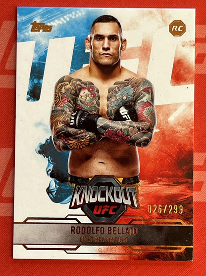 2025 Topps Knockout UFC Bronze /299 #57 Rodolfo Bellato Rookie