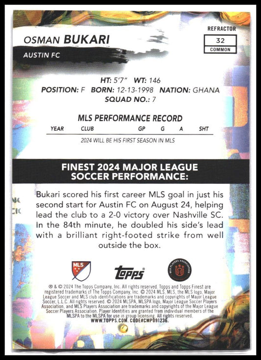2024 Finest MLS #32 Osman Bukari