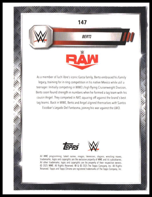 Berto #147 2025 Topps Chrome WWE