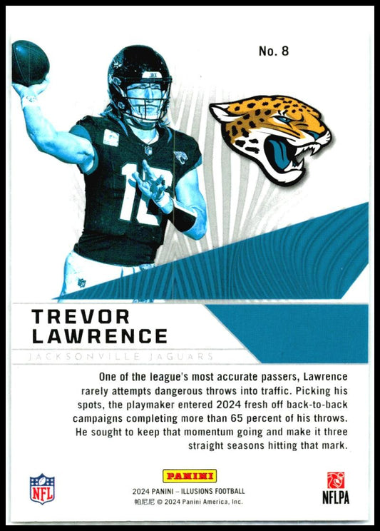 2024 Panini Illusions Amazing #8 Trevor Lawrence Jacksonville Jaguars