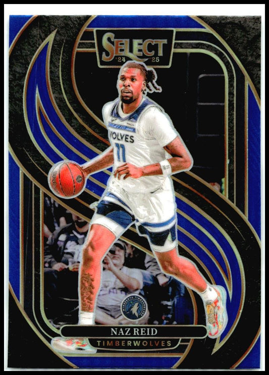2024-25 Panini Select Blue #132 Naz Reid Minnesota Timberwolves