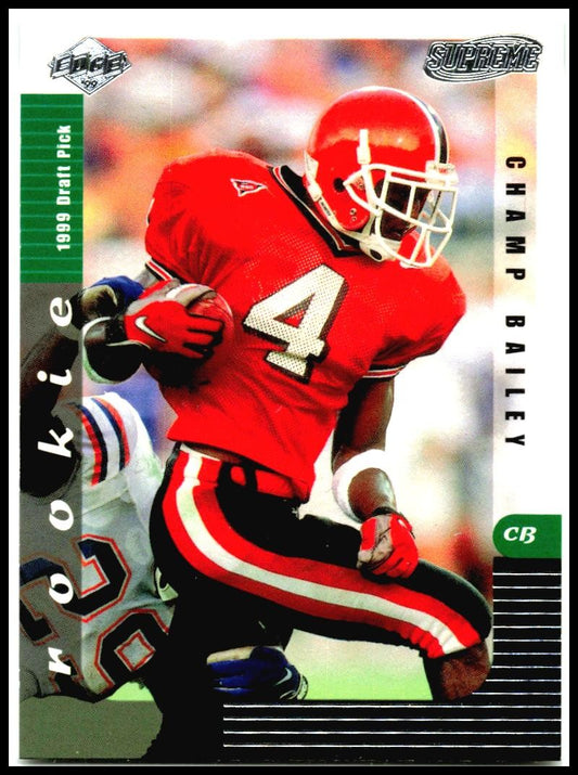 1999 Collector's Edge Supreme #132 Champ Bailey Rookie Georgia Bulldogs
