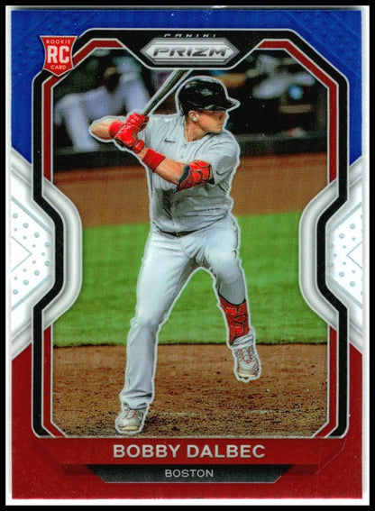 2021 Panini Prizm Red/White/Blue Prizm #64 Bobby Dalbec Boston Red Sox