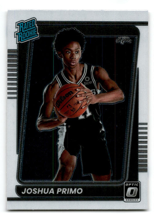 2021-22 Donruss Optic Rated Rookie Joshua Primo Rookie San Antonio Spurs #162