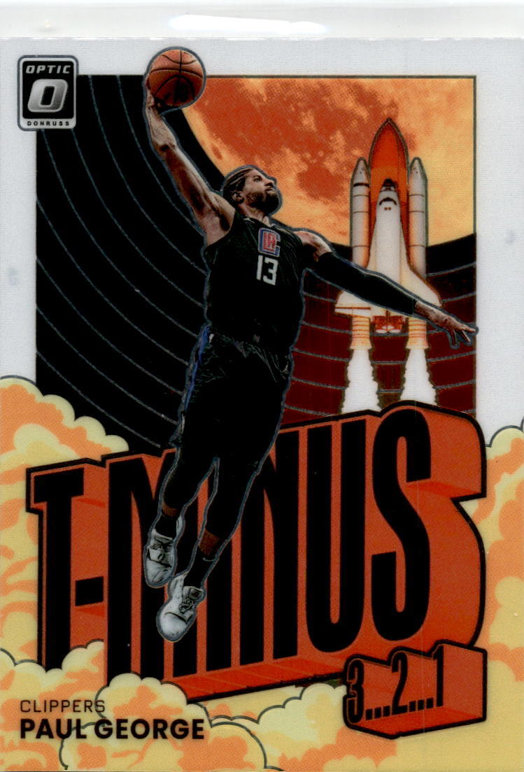 2021-22 Donruss Optic T-Minus 3...2...1... #9 Paul George Los Angeles Clippers