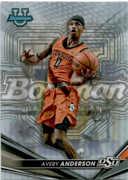 2023 Bowman University Best Refractor #38 Avery Anderson Oklahoma State Cowboys