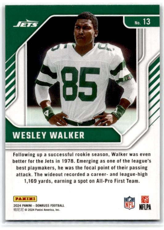 2024 Donruss The Legends Series #13 Wesley Walker New York Jets