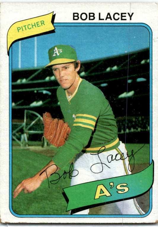 1980 Topps #316 Bob Lacey Oakland Athletics