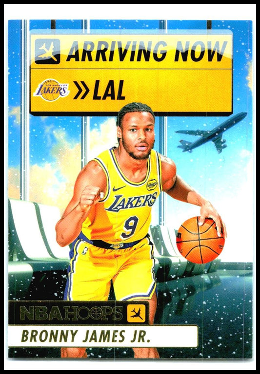 2024-25 Hoops Winter Arriving Now #12 Bronny James Jr. Los Angeles Lakers