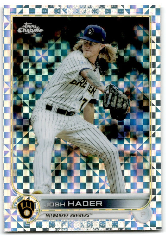 2022 Topps Chrome X-Factor Josh Hader Milwaukee Brewers #119