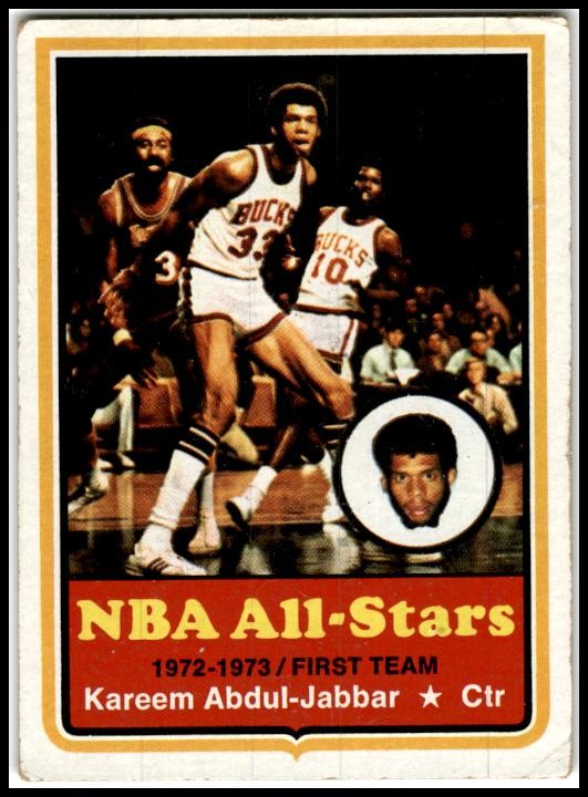 1973-74 Topps #50 Kareem Abdul-Jabbar Milwaukee Bucks