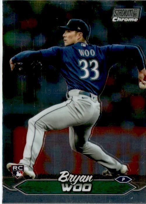 2024 Stadium Club Chrome #285 Bryan Woo Seattle Mariners