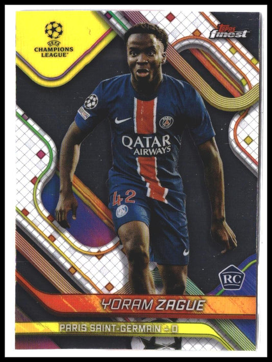Yoram Zague #12 2024-25 Finest UEFA Club Competitions Rookie RC