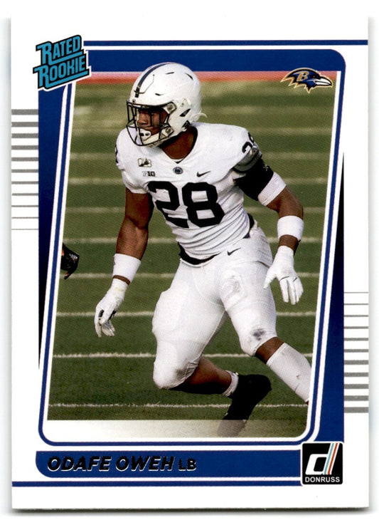 2021 Donruss Odafe Oweh Rookie Baltimore Ravens #345